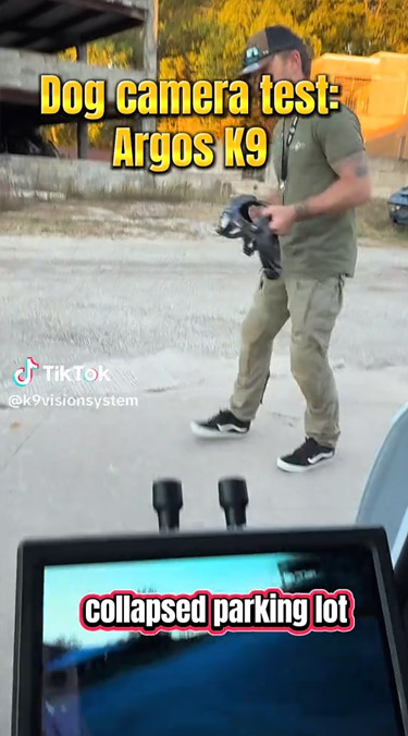 Video LCI  k9 vision system, pour chiens et brigade canine, cyno